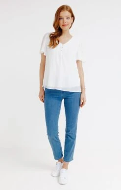 Tunique Unie 6 Tunique Unie -Élégance Thiery Promos Boutique k tunique unie affinites BLANC o 48