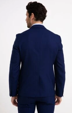 Élégance Thiery Promos Boutique -Élégance Thiery Promos Boutique k veste de costume ajustee a elettrico per l uomo BLEU DUR back 46